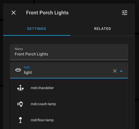 Home Assistant Settings UI illustrating picker workflows comparable to choosing integrations under Devices & Services.